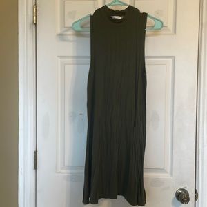 Army green colored beach dress